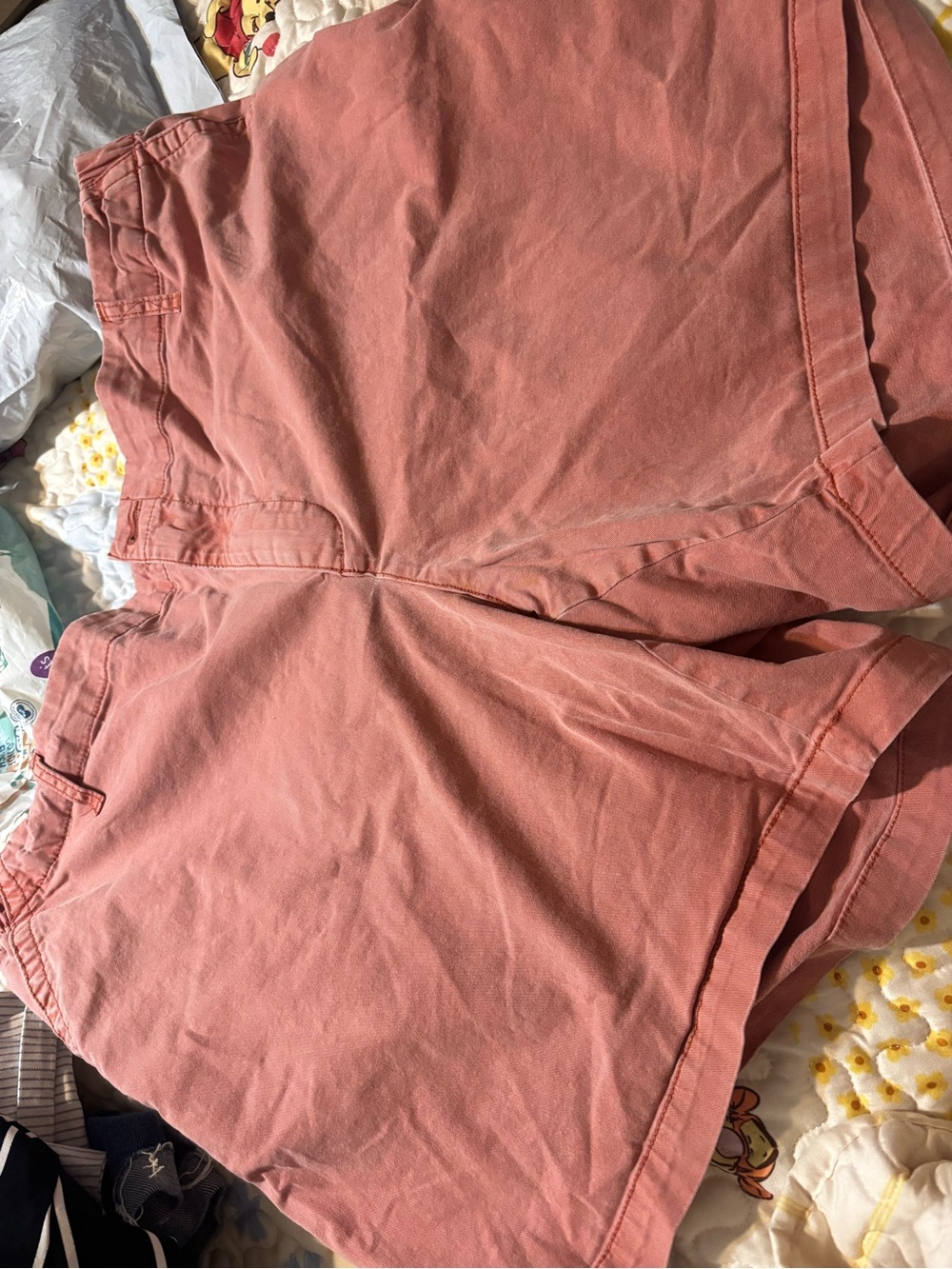 Old Navy Rose-Pink High-Rise Bermuda Shorts